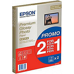EPSON C13S042169 Premium Glossy Photo Paper, DIN A4, 255g/m&sup2;, 2x15 Blatt