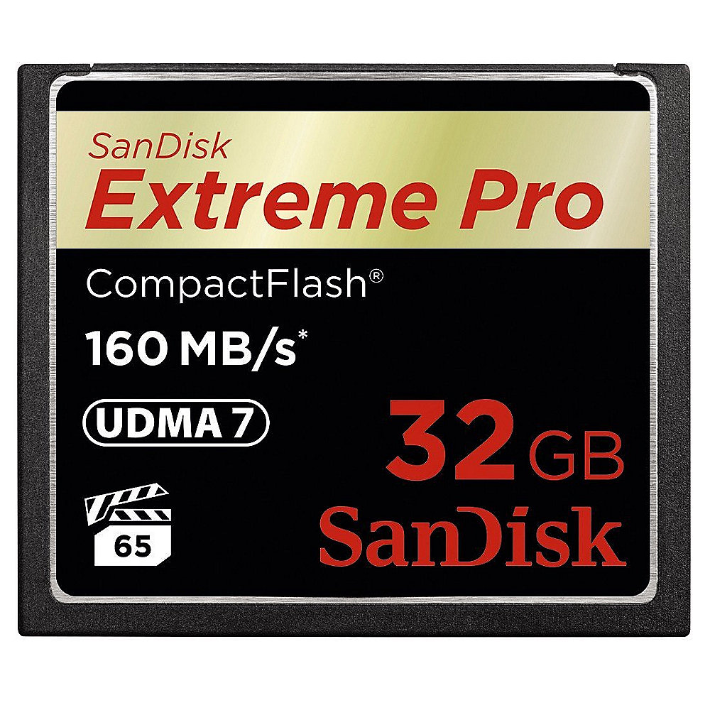 SanDisk Extreme Pro CompactFlash 32 GB Speicherkarte (160 MB/s)