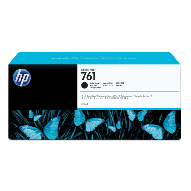 HP  CM997A Original Druckerpatrone 761 mattschwarz mit hoher Kapazität | 00885631448311