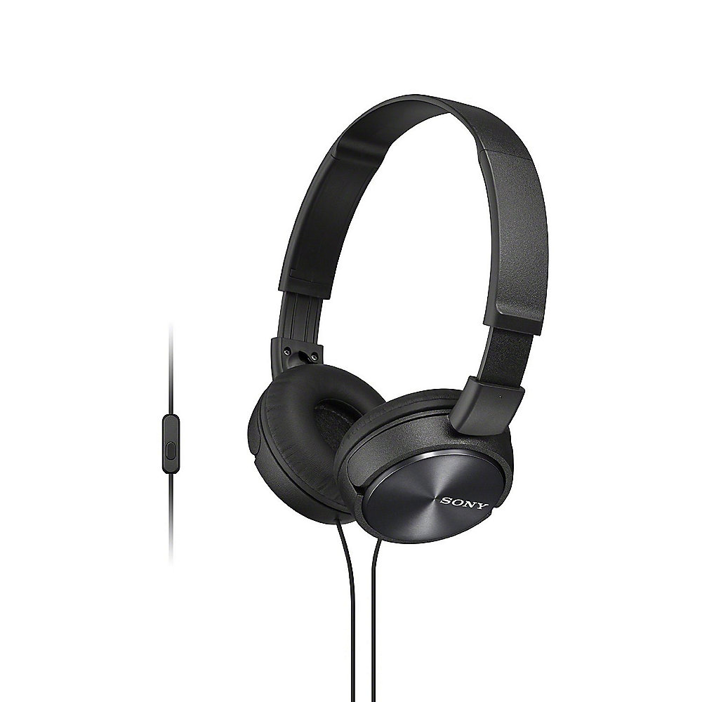 SONY MDR-ZX310APB Kopfhörer mit Kopfbügel und Headsetfunktion schwarz