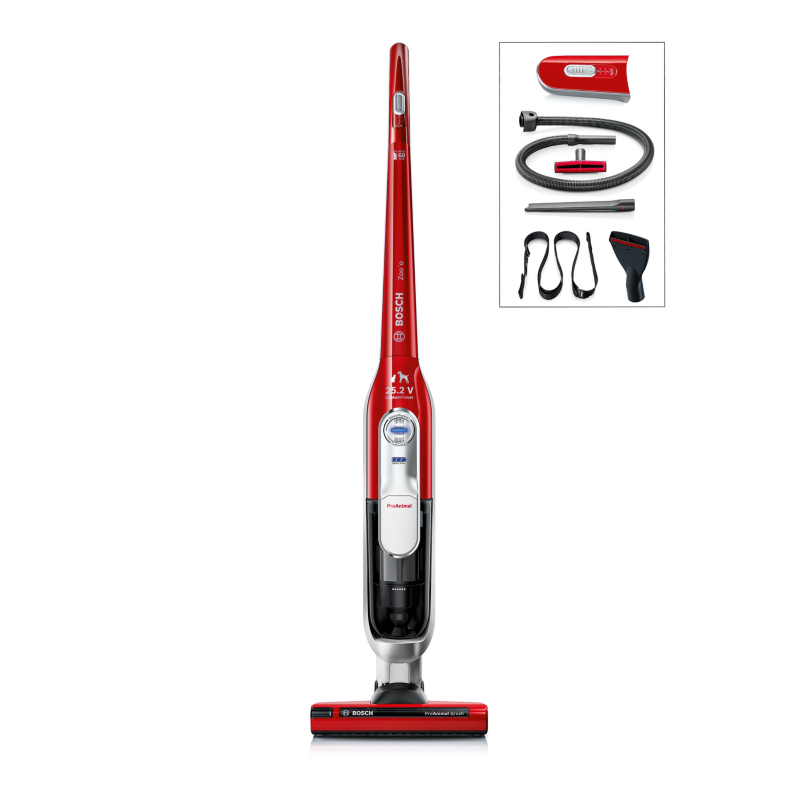 Bosch  BCH6ZOOO Zoo´o ProAnimal Akku-Handstaubsauger / 25,2 V / rot | 04242002828565