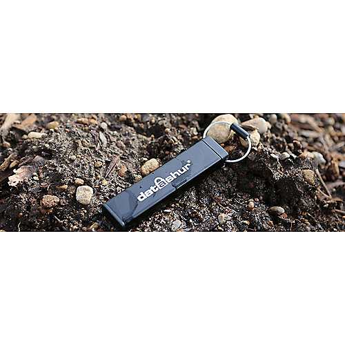iStorage datAshur USB2.0 Flash Drive 4GB Stick mit PIN-Schutz Aluminium Schwarz