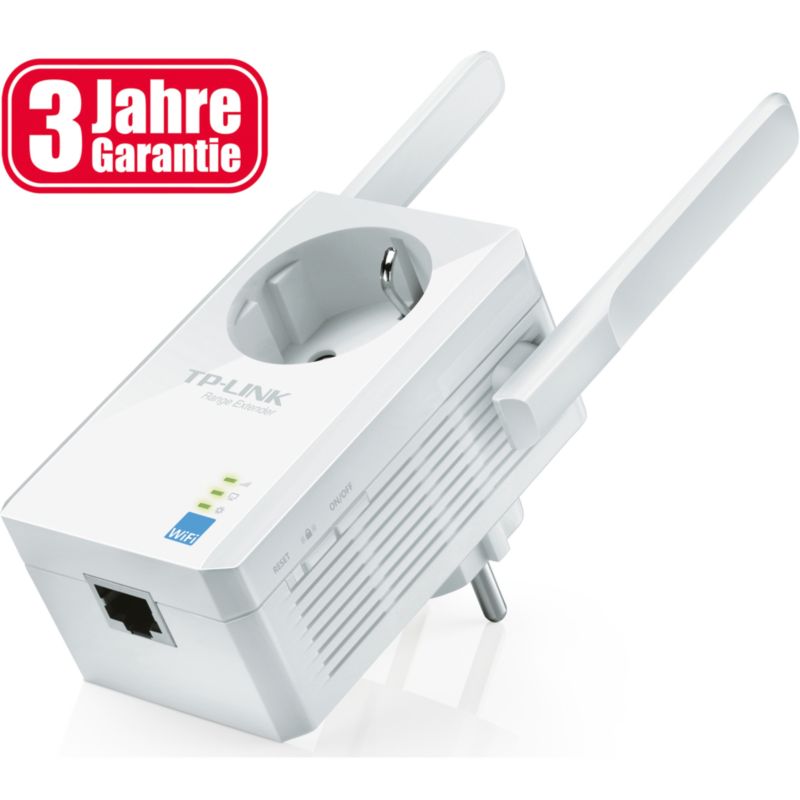 TP-LINK TL-WA12RE wireless 12MBit WLAN-n Repeater mit Steckdose und LAN  Port