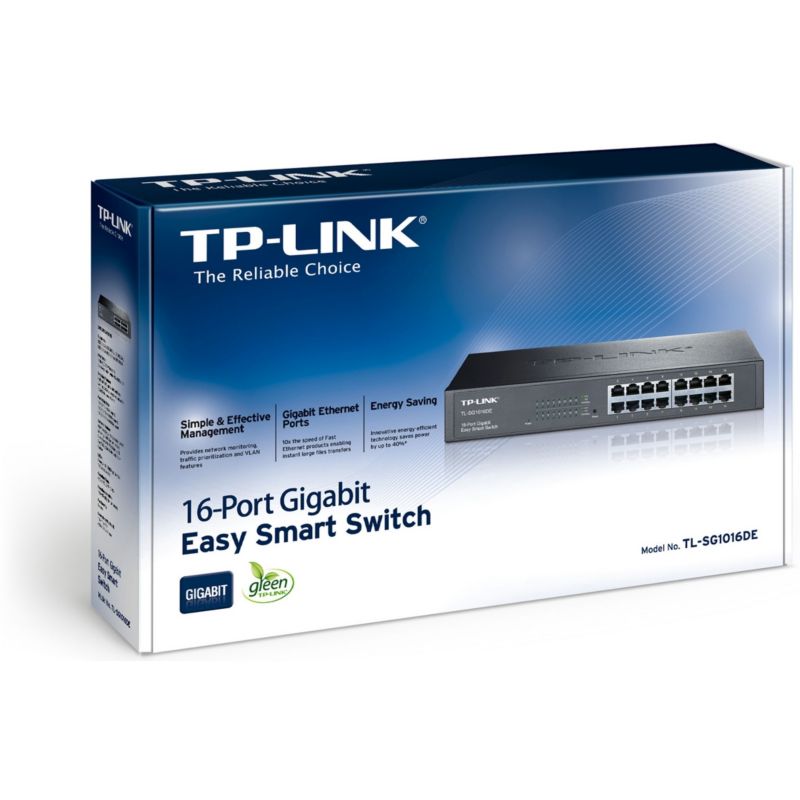 Tp Link Tl Sg1016de 16x Port Gigabit Easy Smart Switch Igmpv3 Cyberport