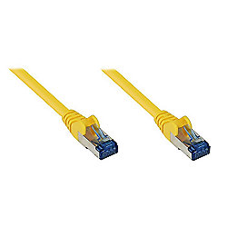 Good Connections Patchkabel Cat. 6a S/FTP, PiMF halogenfrei 500MHz gelb 0,5m