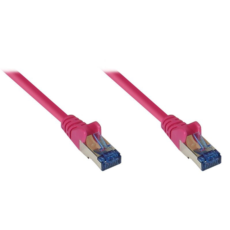 Good Connections  Patchkabel Cat. 6a S/FTP, PiMF halogenfrei 500MHz magenta 7,5m | 04014619548613