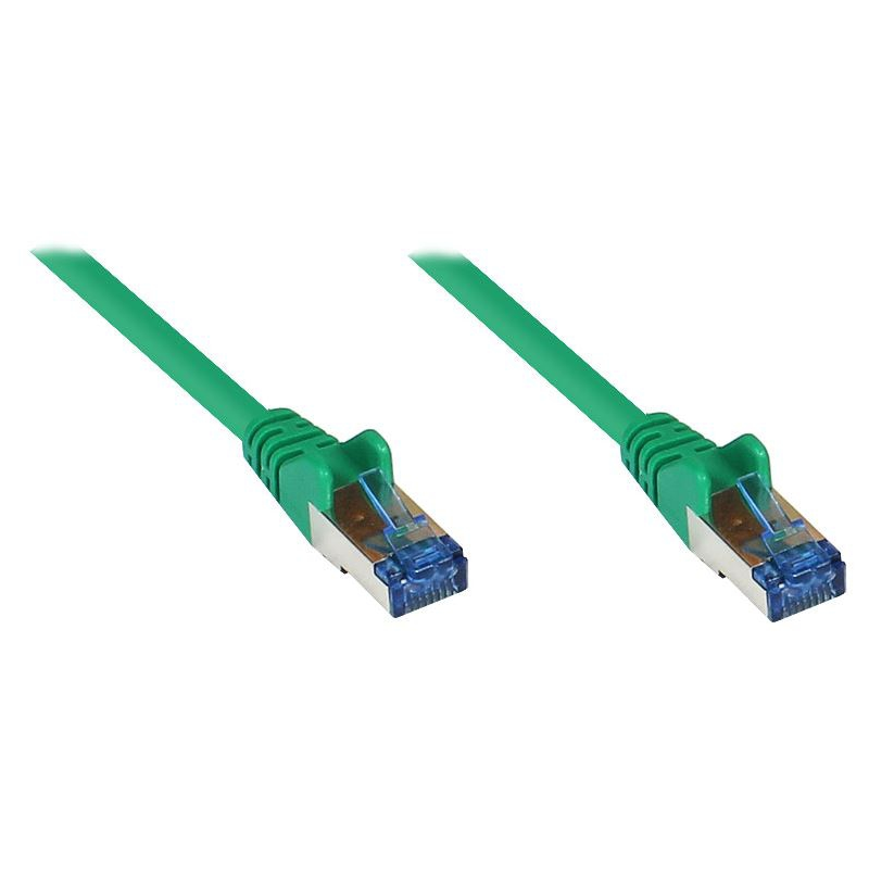 Good Connections  Patchkabel Cat. 6a S/FTP, PiMF halogenfrei 500MHz grün 10m | 04014619477234
