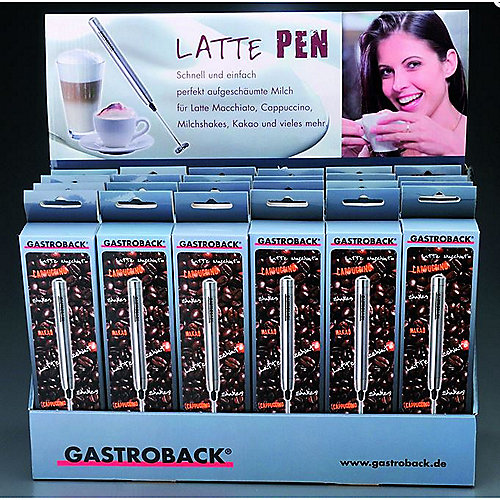 Gastroback 42215 Latte Pen Handmilchaufschäumer Edelstahl