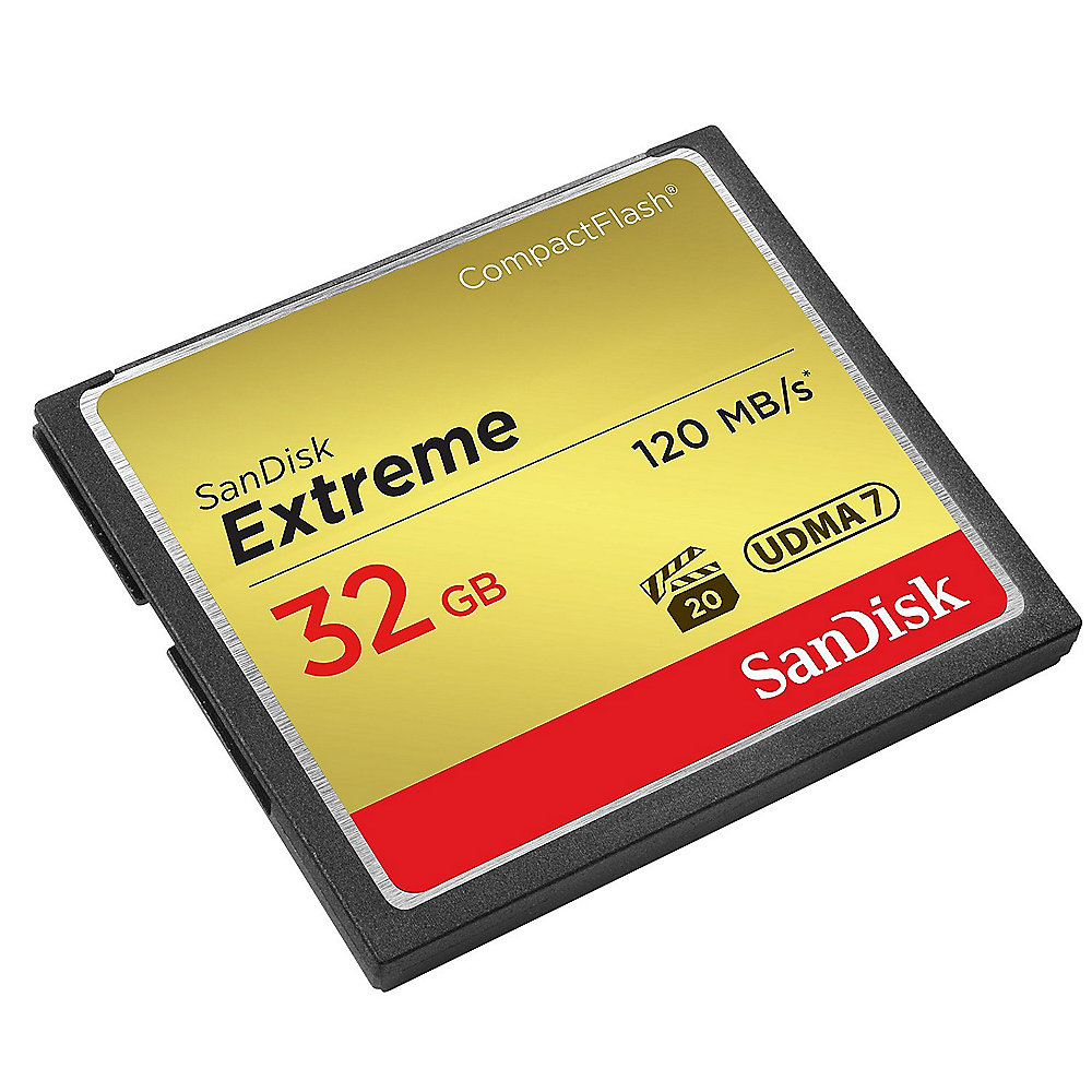 SanDisk Extreme 32 GB CompactFlash Speicherkarte (120 MB/s)