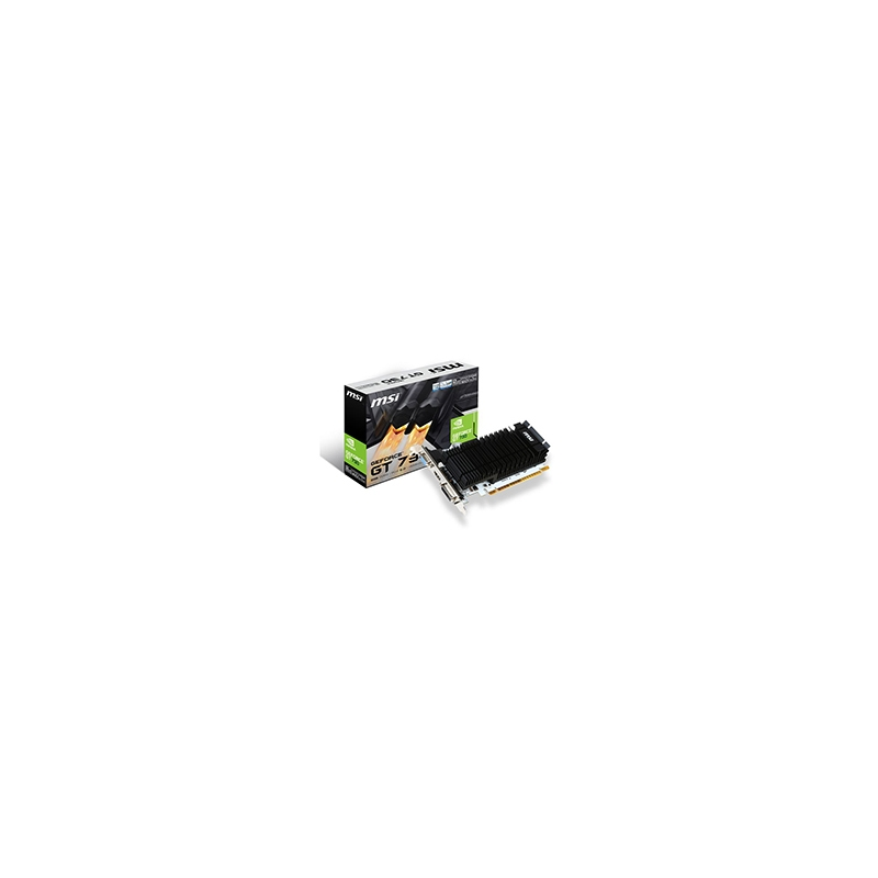 MSI  GeForce GT 730 2GB DDR3 DVI/VGA/HDMI passiv, Low Profile, Grafikkarte | 04719072409142