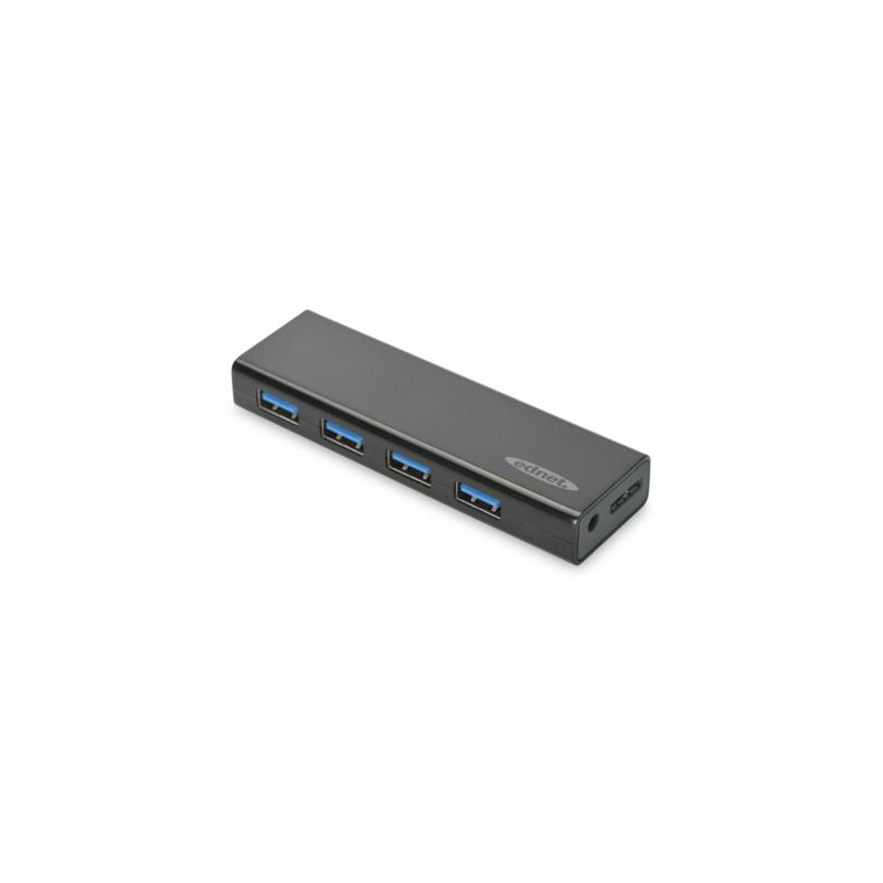 Ednet  USB 3.0 USB Hub 4-Port Schwarz | 04054007851550