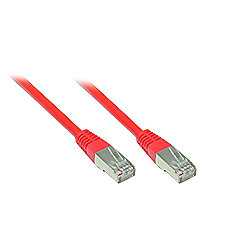 Good Connections Patch Netzwerkkabel RJ45 SF/UTP CAT5e 0,3m rot