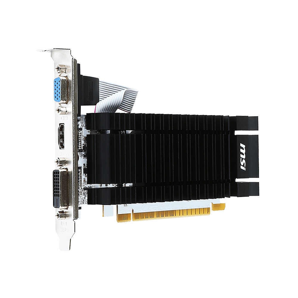 MSI GeForce GT 730 2GB DDR3 DVI/VGA/HDMI passiv PCIe Grafikkarte