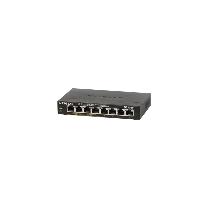Netgear  GS308P 8-Port Switch (4x PoE) | 00606449110265