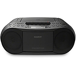 Sony CFD-S70 Boombox CD-Radiorekorder (CD, Kasette, Radio) schwarz