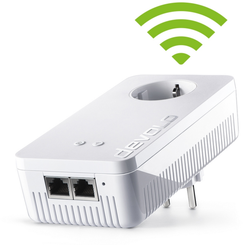 Devolo  dLAN 1200+ WiFi ac (1200Mbit, Powerline + WLAN ac, 2xGB LAN, Steckdose) | 04250059693838