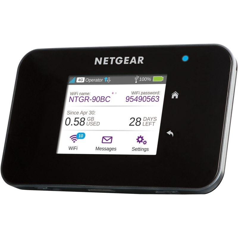 Netgear  AC810 AirCard 810 4G LTE Mobile Hotspot (bis zu 600Mbit/s, Micro-SIM) | 00606449111538