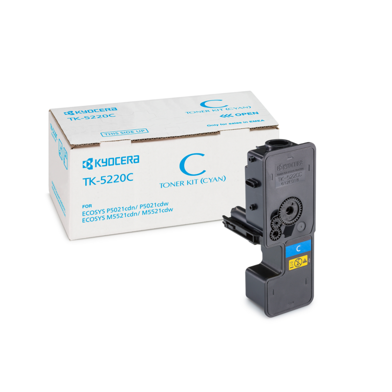 Kyocera  TK-5220C / 1T02R9CNL1 Toner Cyan für ca. 1.200 Seiten | 00632983037522
