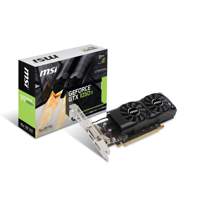 MSI  GeForce GTX 1050Ti 4GT LP 4GB GDDR5 DVI/HDMI/DP Low Profile Grafikkarte | 04719072493912