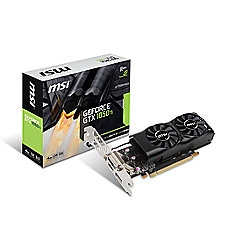 MSI GeForce GTX 1050Ti 4GT LP 4GB GDDR5 DVI/HDMI/DP Pow Profile Grafikkarte