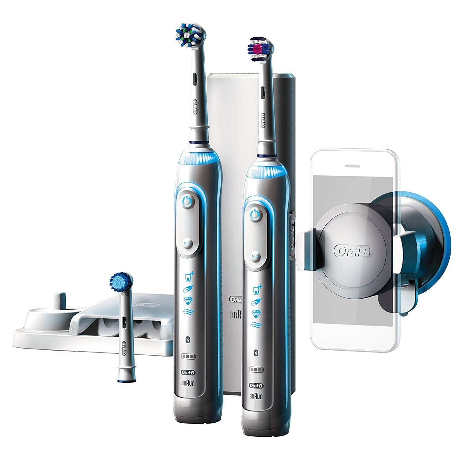 Braun OralB Genius 8900 Elektrische Zahnbürste mit 2. Handstück