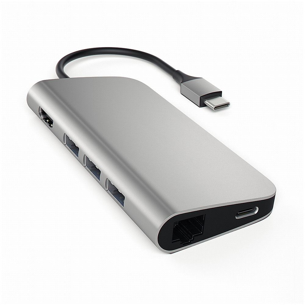 Satechi USB-C Hub Multi-Port Adapter 4K Space Gray