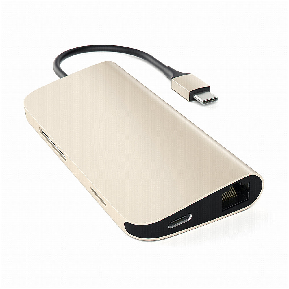 Satechi USB-C Hub Multi-Port Adapter 4K gold