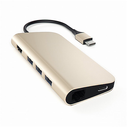 Satechi USB-C Hub Multi-Port Adapter 4K gold