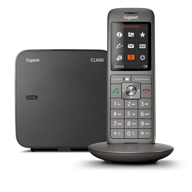 Gigaset  CL660 schnurloses DECT-Telefon anthrazit | 04250366853024