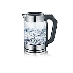 Severin WK 3477 Glas-Tee-/Wasserkocher 1,7 Liter Glas/Edelstahl
