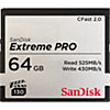 SanDisk Extreme Pro 64 GB CFast 2.0 Speicherkarte (430 MB/s)