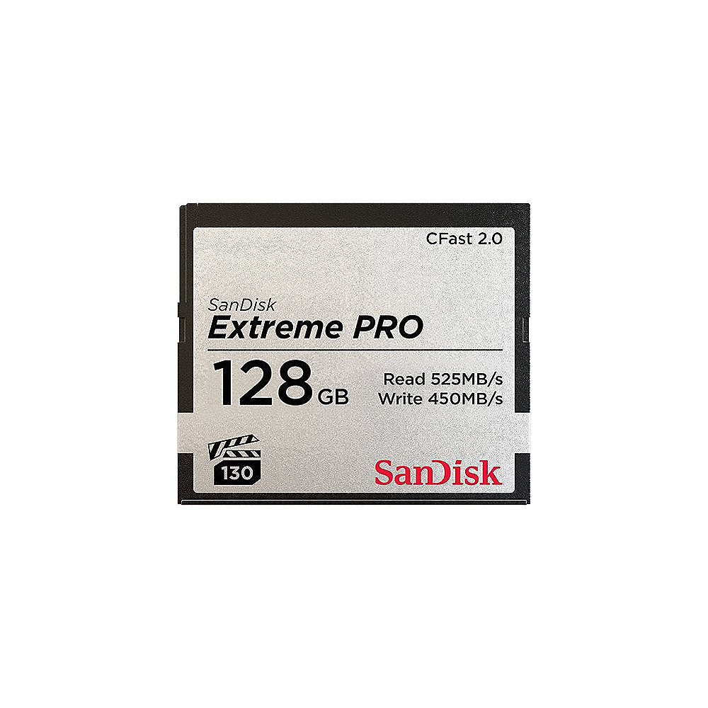 SanDisk Extreme Pro 128 GB CFast 2.0 Speicherkarte (450 MB/s)