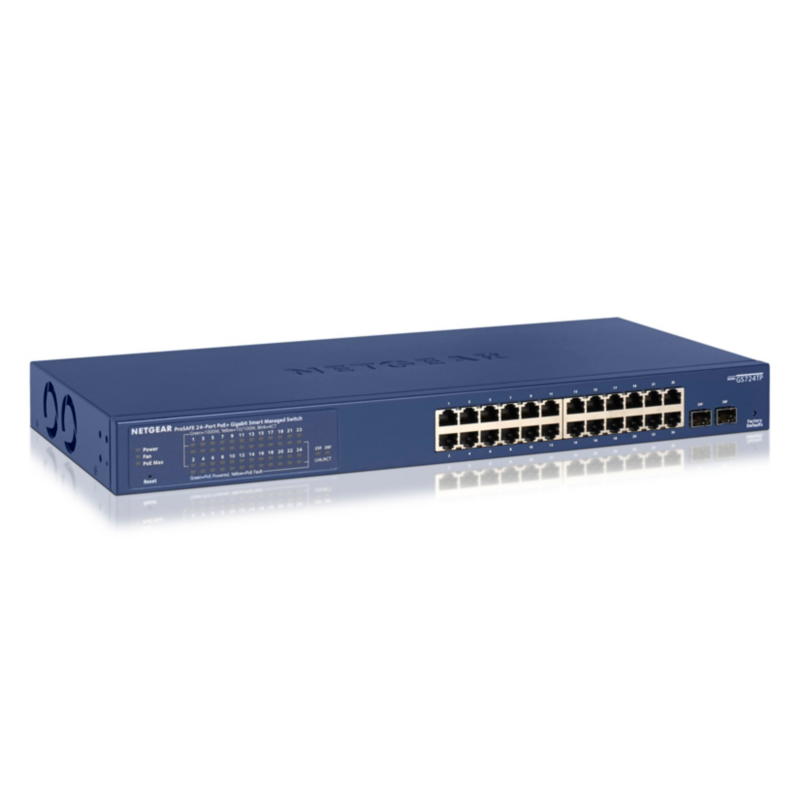 Netgear  GS724TPv2 24-Port PoE+ Smart Switch (2x SFP) | 00606449119244