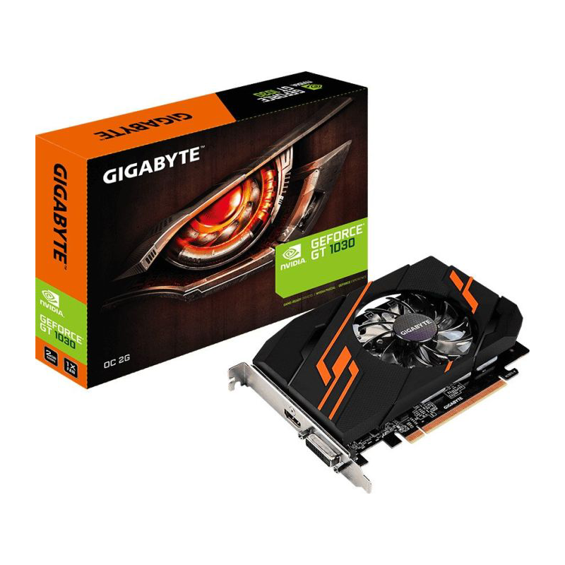 Gigabyte  GeForce GT 1030 OC 2GB GDDR5 Grafikkarte DVI/HDMI | 04719331301699