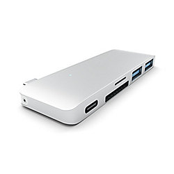 Satechi USB-C Passthrough Hub Silber f&uuml;r Macbook 12&quot;