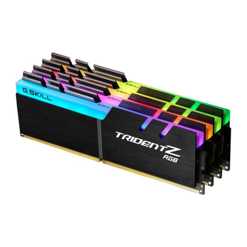 G.Skill 64GB (4x16GB)  Trident Z RGB DDR4-3600 CL17 (17-19-19-39) DIMM RAM Kit | 04719692015297