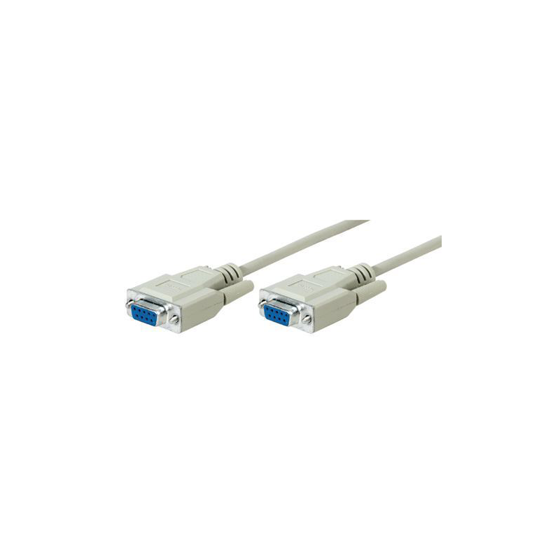 Good Connections  Nullmodem Kabel 2m seriell 9pol Bu/Bu weiß | 04043718002733