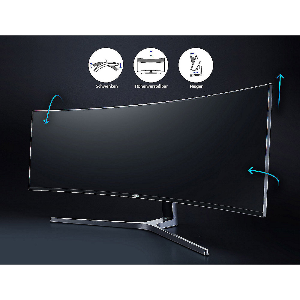 Samsung Monitor C49HG90 124,5cm (49") LED VA 32:9 HDMI/DP 1ms AMD FreeSync 2
