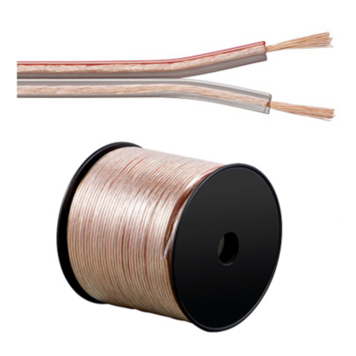 Good Connections Kabelrolle Lautsprecherkabel 100m 2x0,75mm² transparent