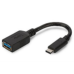 Assmann USB 3.1 OTG Adapterkabel C auf A Buchse 0,15m schwarz