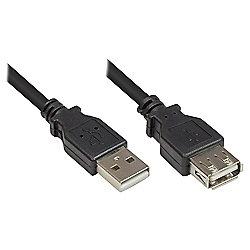 Good Connections 0,15m USB2.0 St. A zu Bu. A Verl&auml;ngerungskabel schwarz