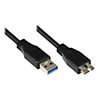 Good Connections USB 3.0 Anschlusskabel 0,5m St. A zu St. micro B schwarz