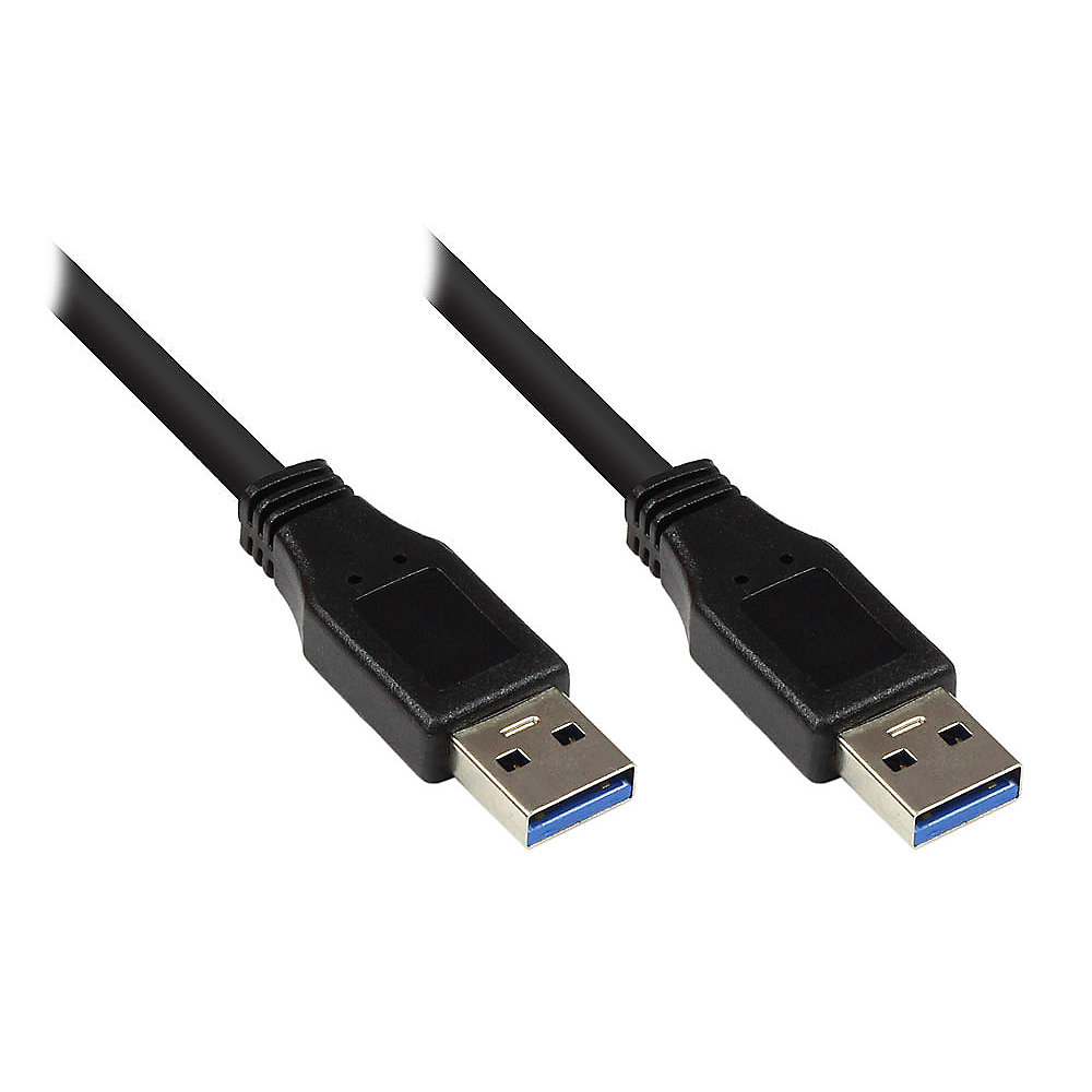 Good Connections 0,5m USB3.0 St. A zu St. A Anschlusskabel schwarz