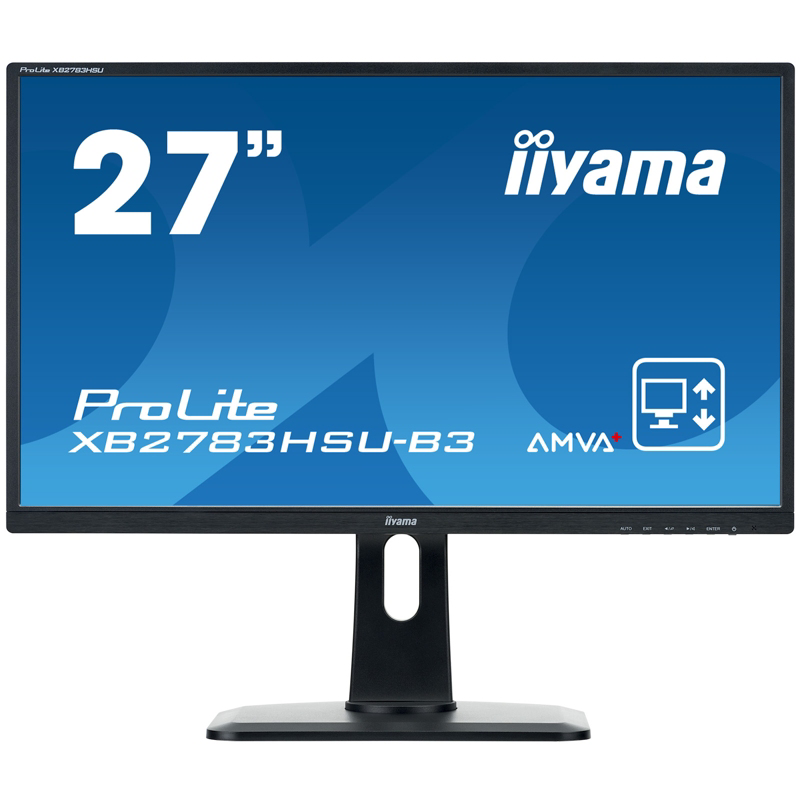 Iiyama  ProLite XB2783HSU-B3 68,6cm (27″) 16:9 FullHD VGA/DP/HDMI 4ms | 04948570115587