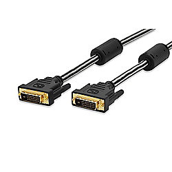 ednet DVI-D Dual Link Anschlusskabel vergoldete Kontakte schwarz