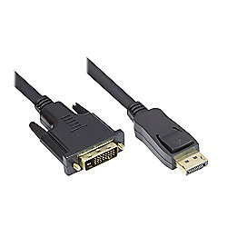 Good Connections 1,0m DisplayPort zu DVI-D Anschlusskabel schwarz