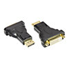 Good Connections DisplayPort St. zu DVI-I Bu. Adapter 24K vergoldet schwarz