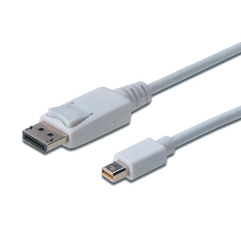 Digitus  Displayport 1.1a Kabel 2m mini DP zu DP St./St. weiss | 04016032289333