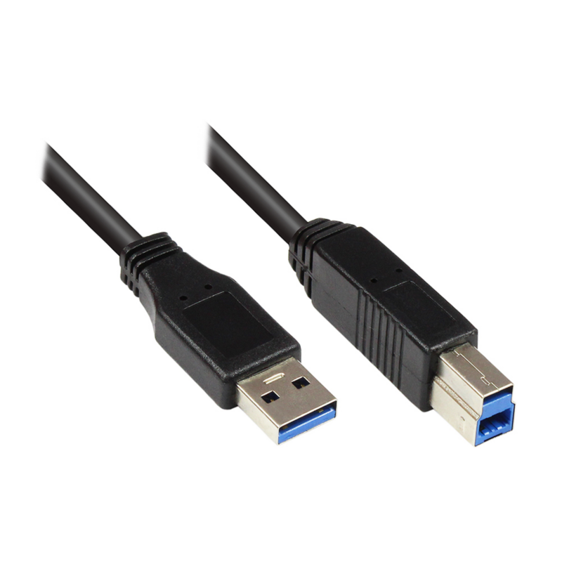 Good Connections  USB 3.0 Kabel 3m A-B schwarz | 04043718129959