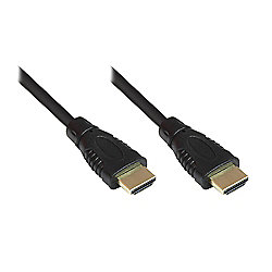 Good Connections High Speed HDMI Kabel mit Ethernet gold Stecker 0,5m schwarz